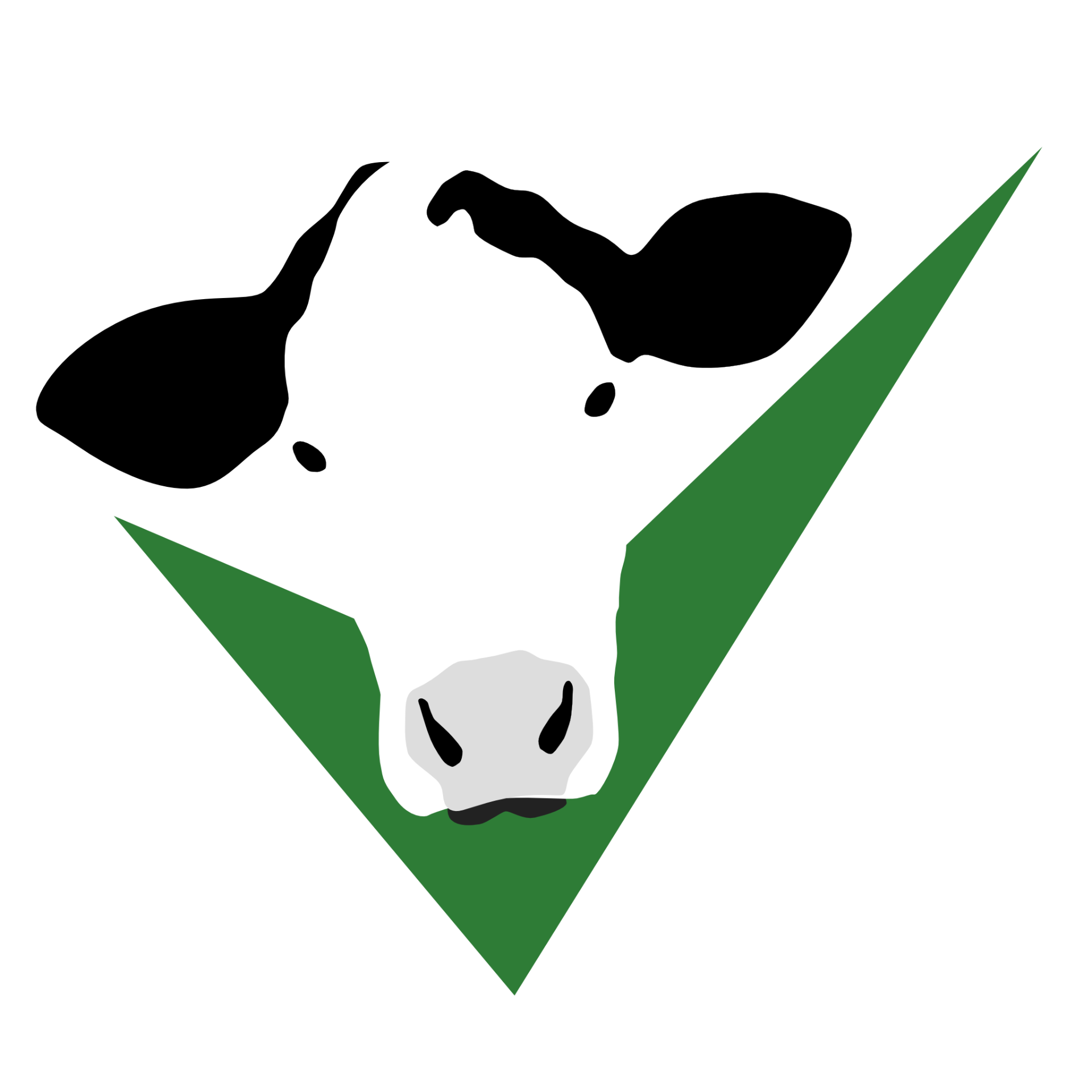 Moov, the jersey cow mascot, holding a move-in checklist